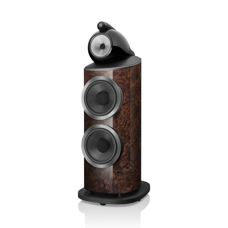 801 D4 Signature - California Burl Gloss side front view