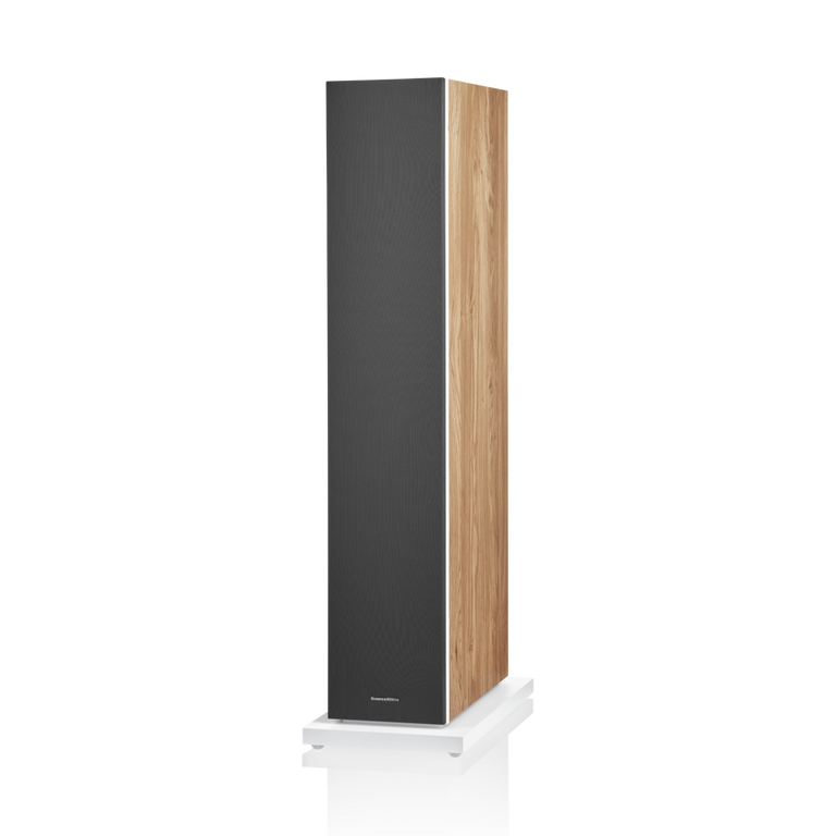 603 S3 - Oak side front covered woofers view
